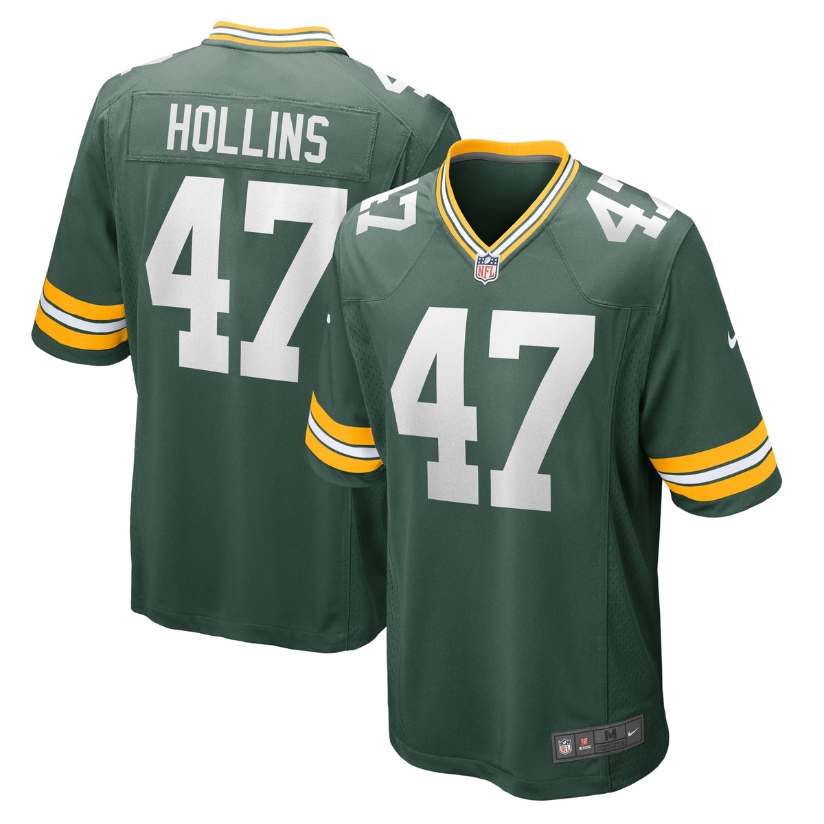 Justin Hollins Green Bay Packers Nike Home Game Player Jersey Green