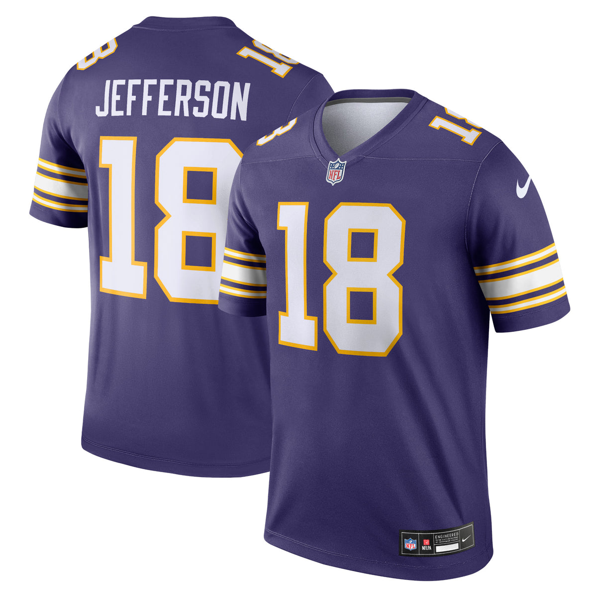 Justin Jefferson Minnesota Vikings Nike Classic Legend Player Jersey Purple