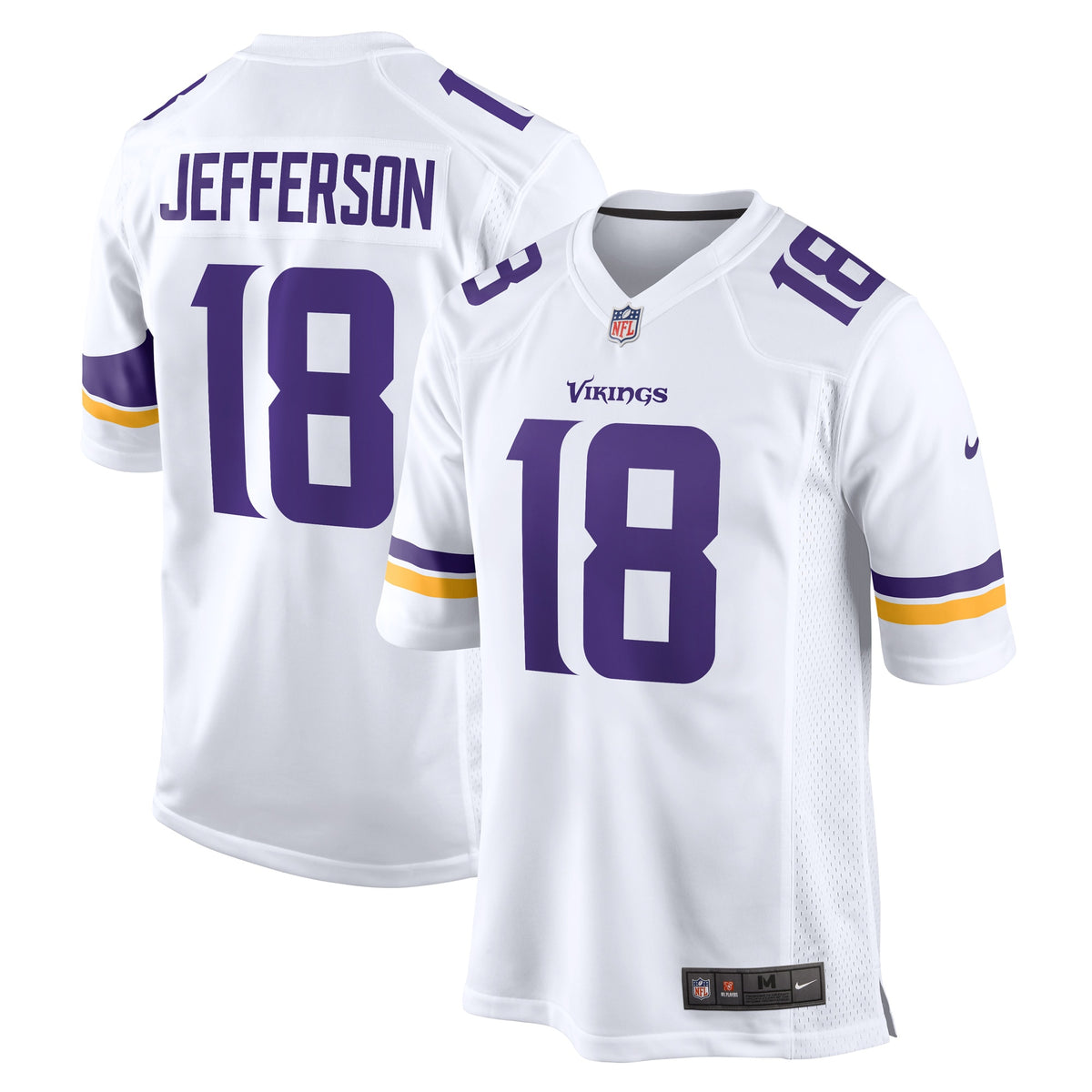 Justin Jefferson Minnesota Vikings Nike Game Player Jersey White