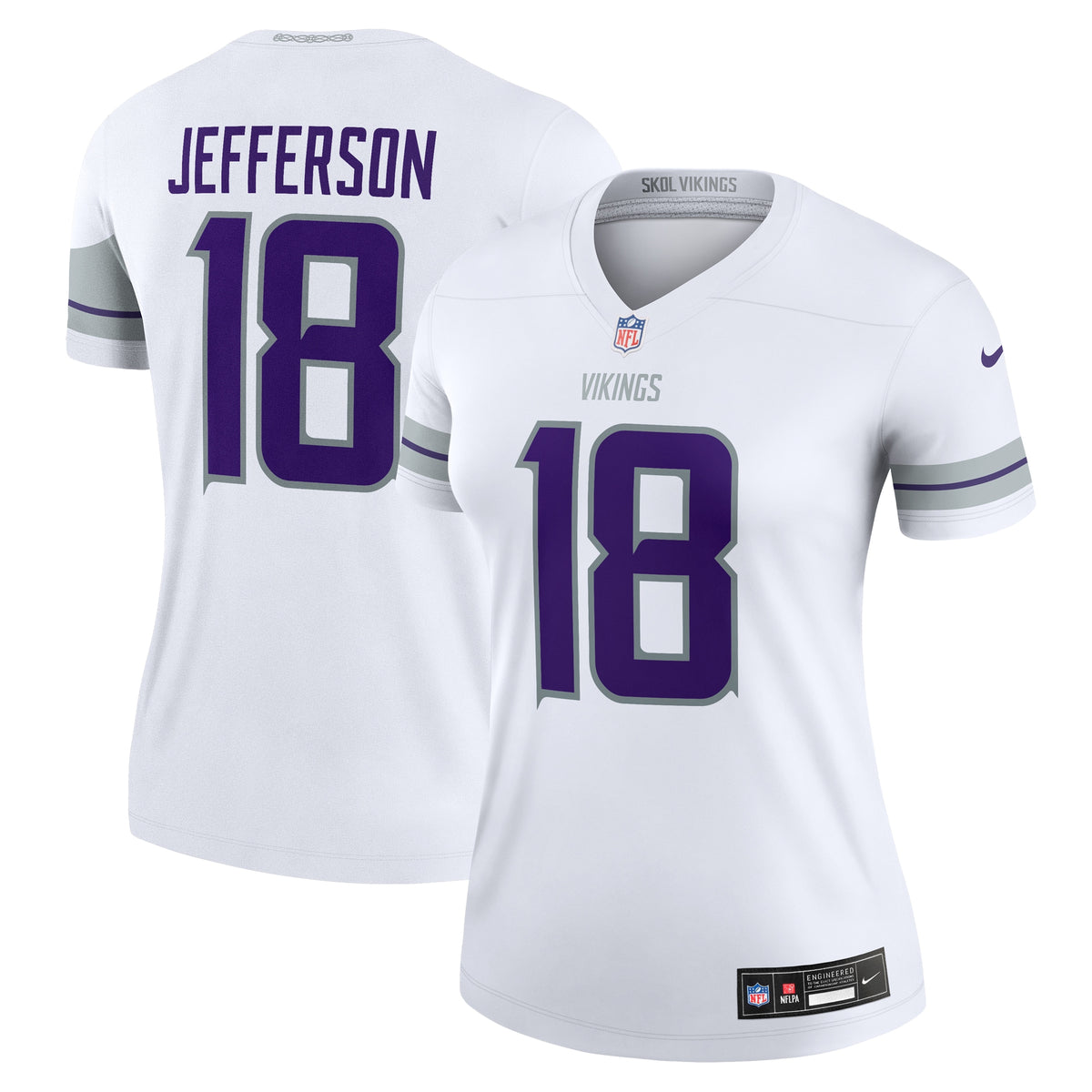 Justin Jefferson Minnesota Vikings Nike Women's Alternate Legend Jersey White