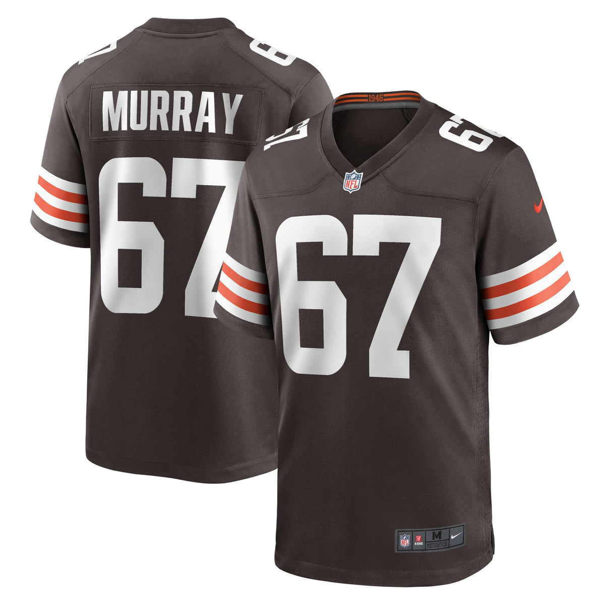 Justin Murray Cleveland Browns Nike Team Game Jersey Brown