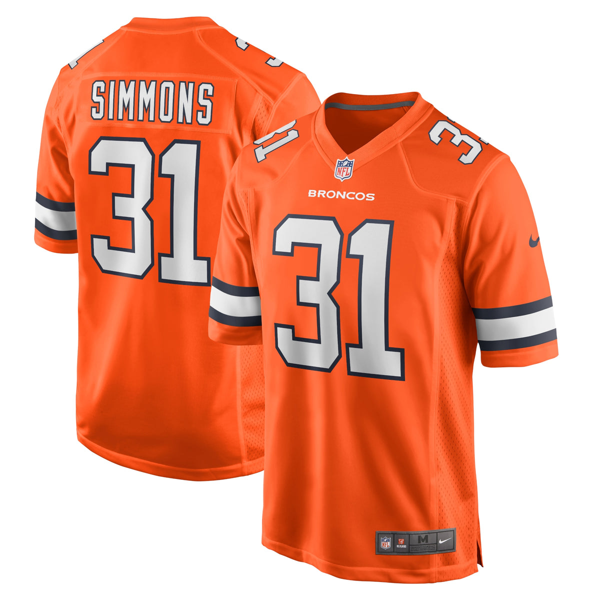 Justin Simmons Denver Broncos Nike Alternate Game Jersey Orange