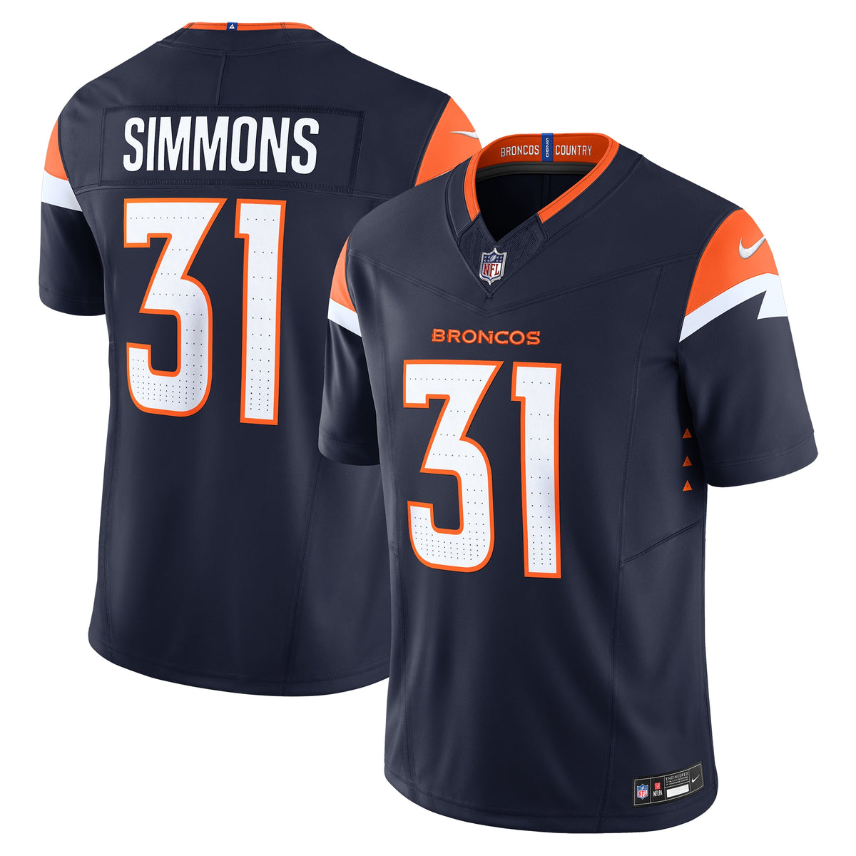 Justin Simmons Denver Broncos Nike Vapor F.U.S.E. Limited Jersey Navy