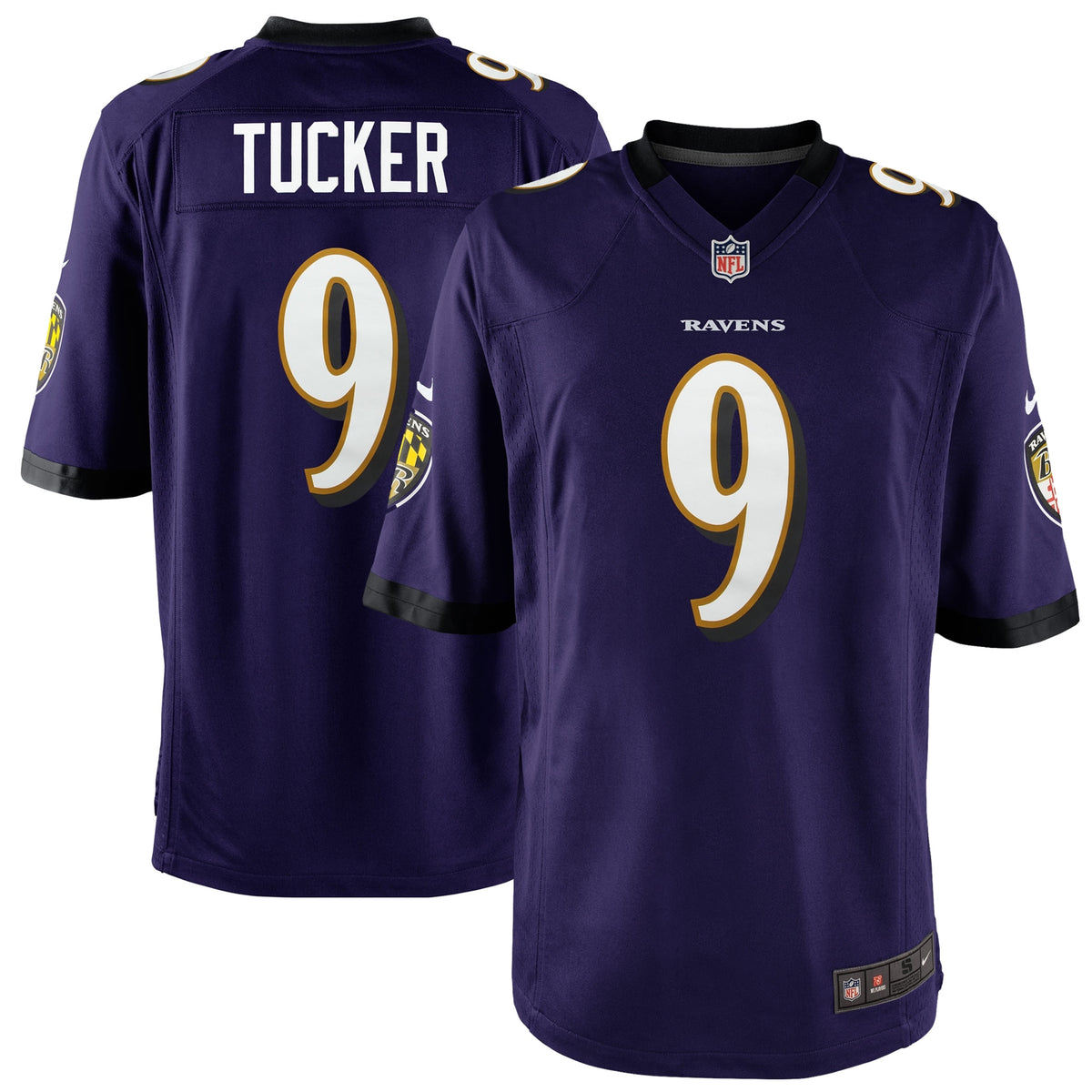 Justin Tucker Baltimore Ravens Nike Youth Game Jersey Purple