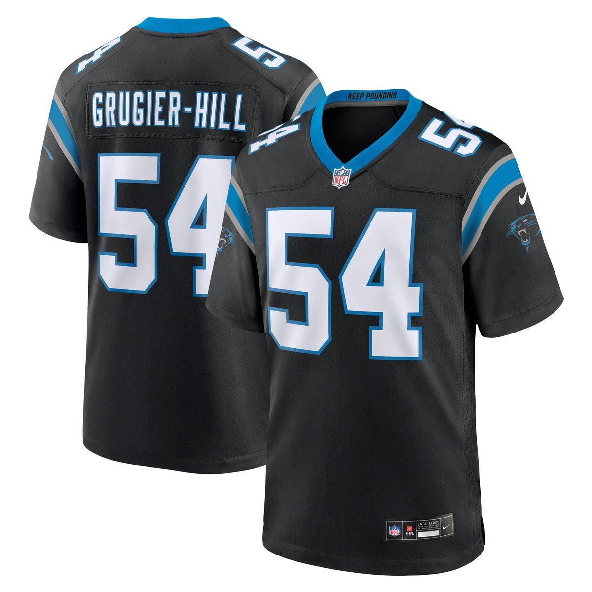 Kamu Grugier-Hill Carolina Panthers Nike Game Jersey Black