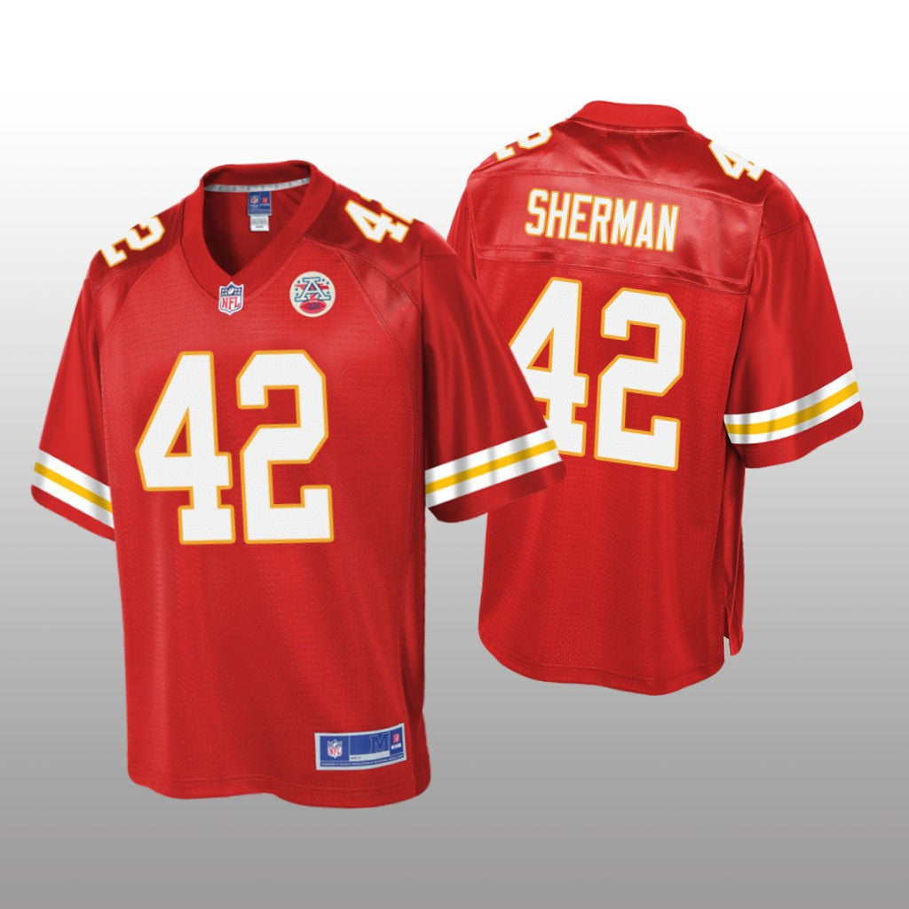 Kansas City Chiefs #42 Red Anthony Sherman Pro Line Jersey Youth
