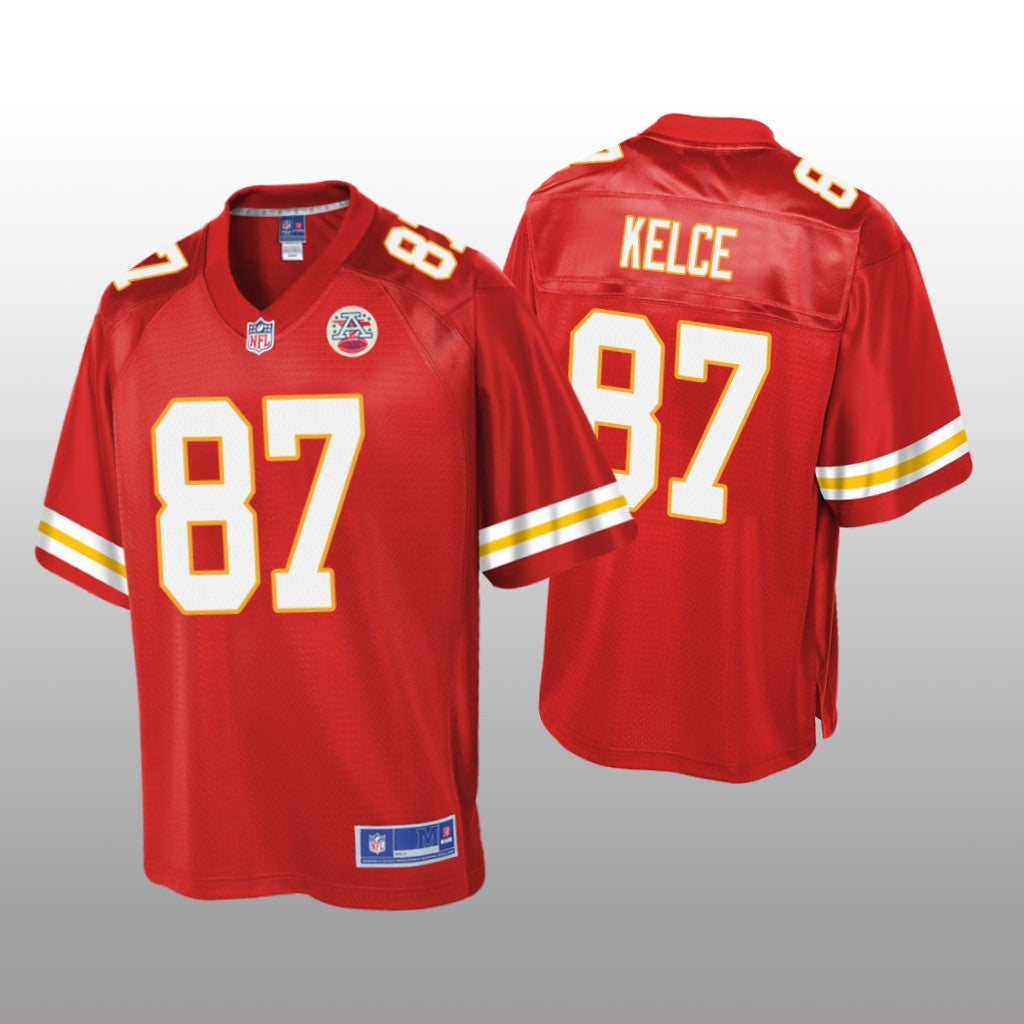Kansas City Chiefs #87 Red Travis Kelce Pro Line Jersey Youth