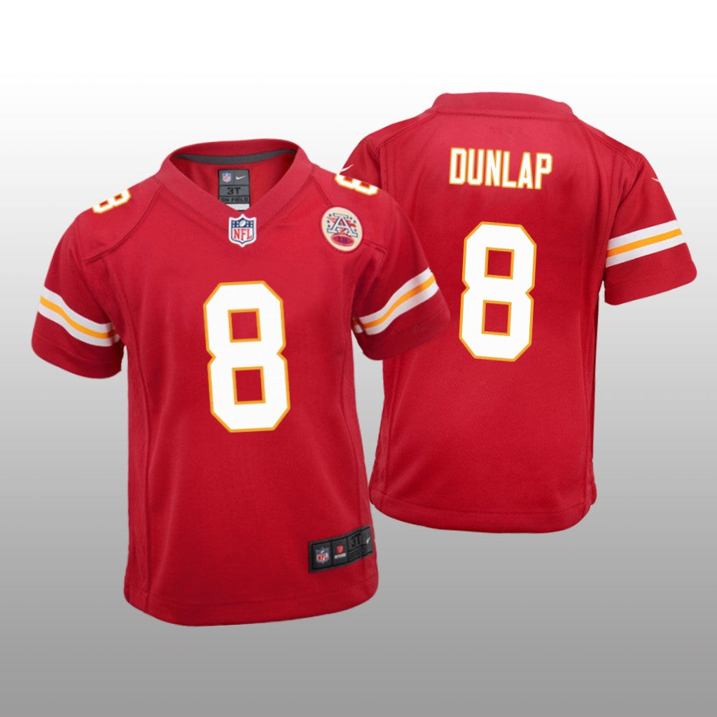 Kansas City Chiefs Carlos Dunlap Red Jersey Game Youth