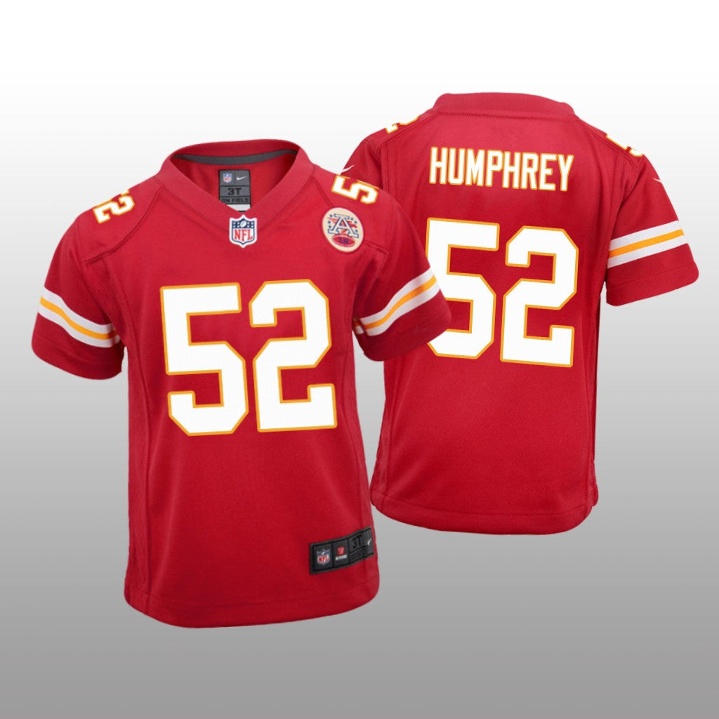 Kansas City Chiefs Creed Humphrey Red Jersey Game Youth