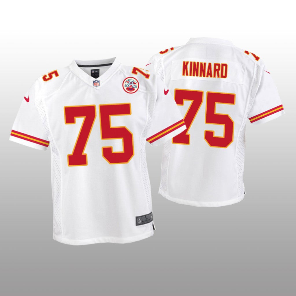 Kansas City Chiefs Darian Kinnard White Jersey Game Youth