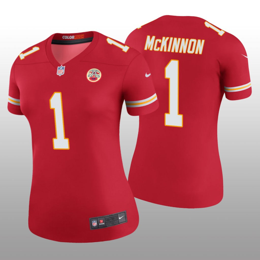 Kansas City Chiefs Jerick McKinnon Red Jersey Color Rush Legend Women's