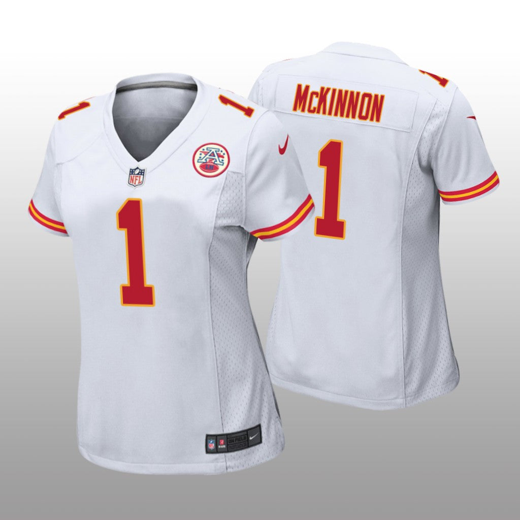 Kansas City Chiefs Jerick McKinnon White Jersey Game Women's