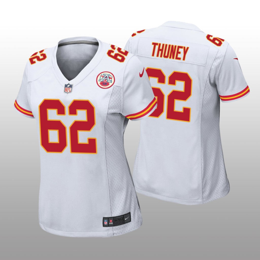Kansas City Chiefs Joe Thuney White Jersey Game Women's