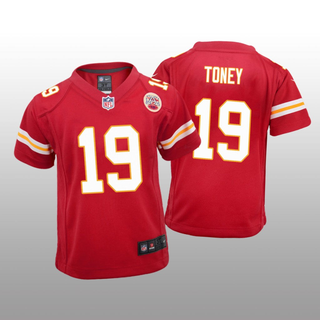 Kansas City Chiefs Kadarius Toney Red Jersey Game Youth