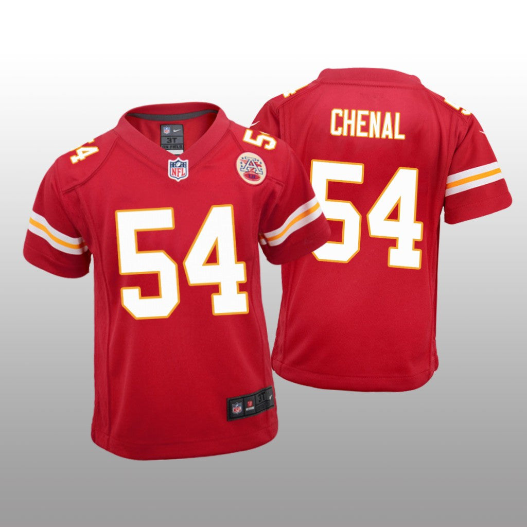 Kansas City Chiefs Leo Chenal Red Jersey Game Youth