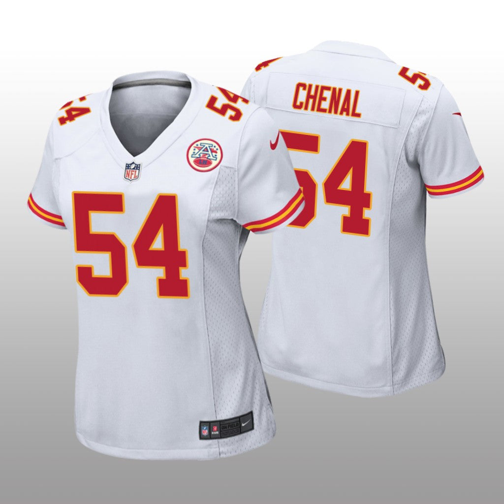 Kansas City Chiefs Leo Chenal White Jersey Game Women's