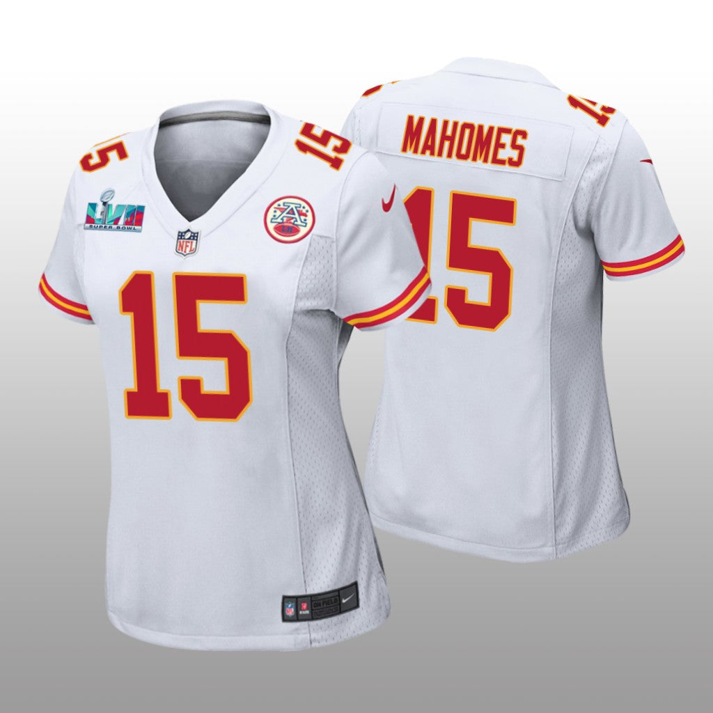 Kansas City Chiefs Patrick Mahomes White Game Jersey Super Bowl LVII Women's
