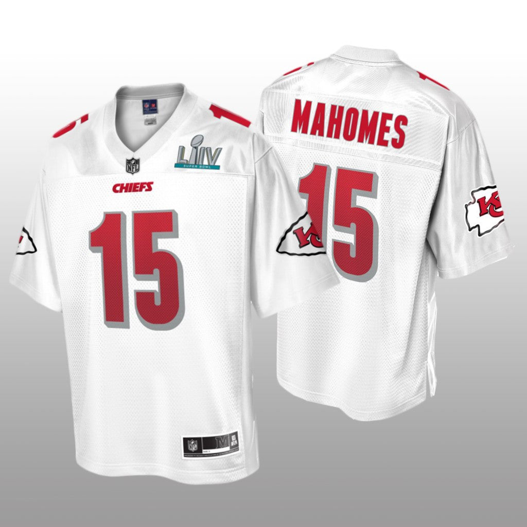 Kansas City Chiefs Patrick Mahomes White Jersey Super Bowl LIV Champions Youth
