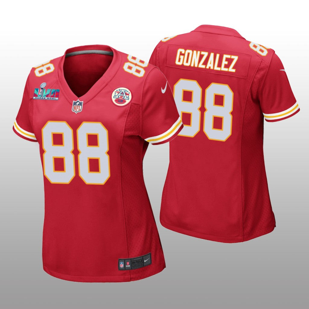 Kansas City Chiefs Tony Gonzalez Red Game Jersey Super Bowl LVII Women's