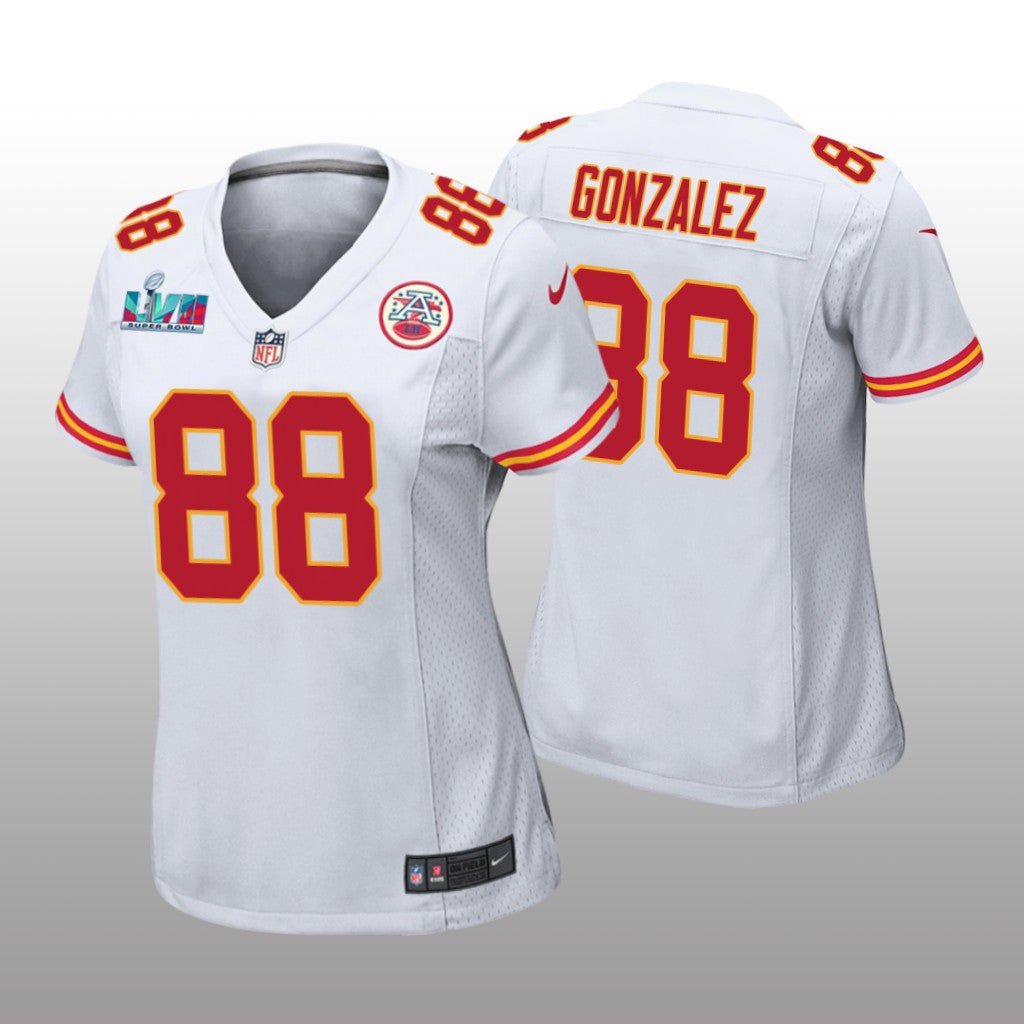 Kansas City Chiefs Tony Gonzalez White Game Jersey Super Bowl LVII Women's