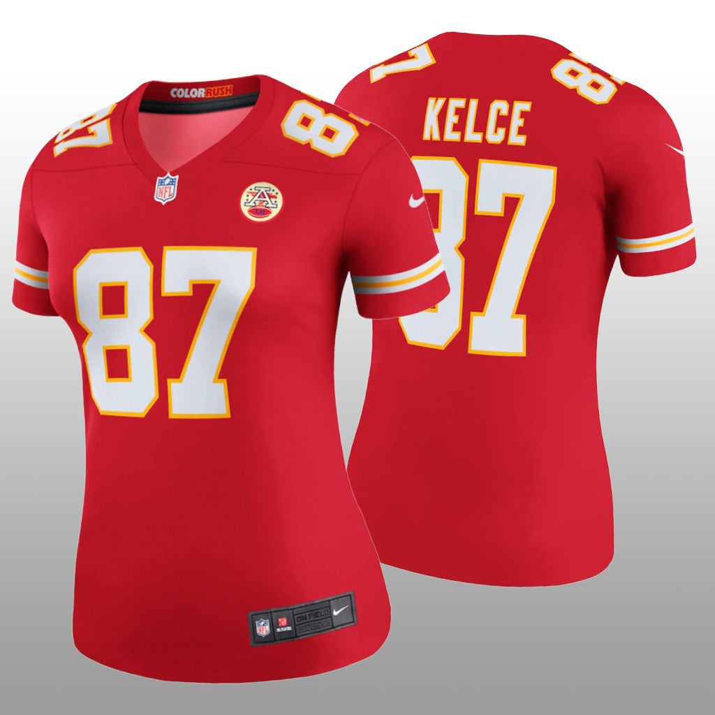 Kansas City Chiefs Travis Kelce Red Jersey Legend Women's