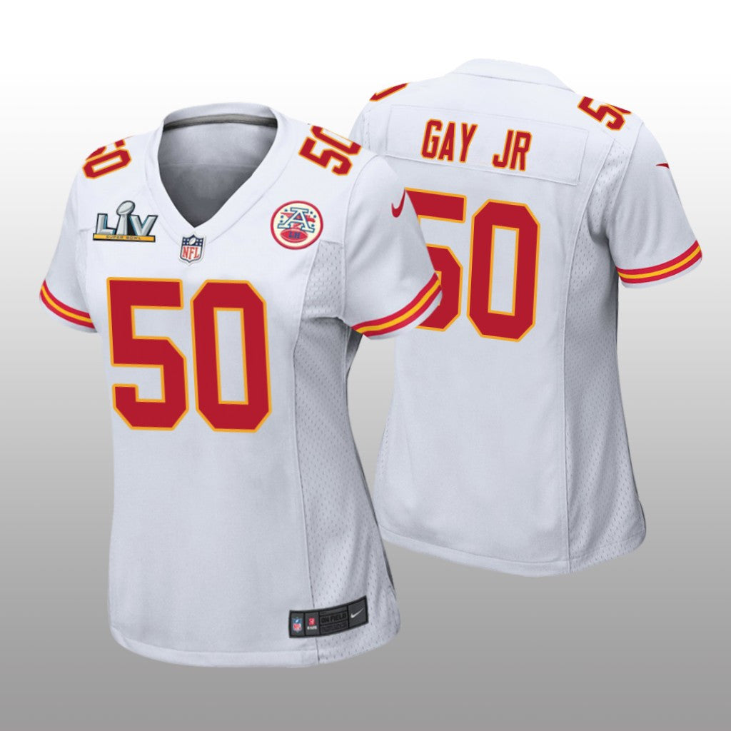 Kansas City Chiefs Willie Gay Jr. White Game Jersey Super Bowl LV Women's
