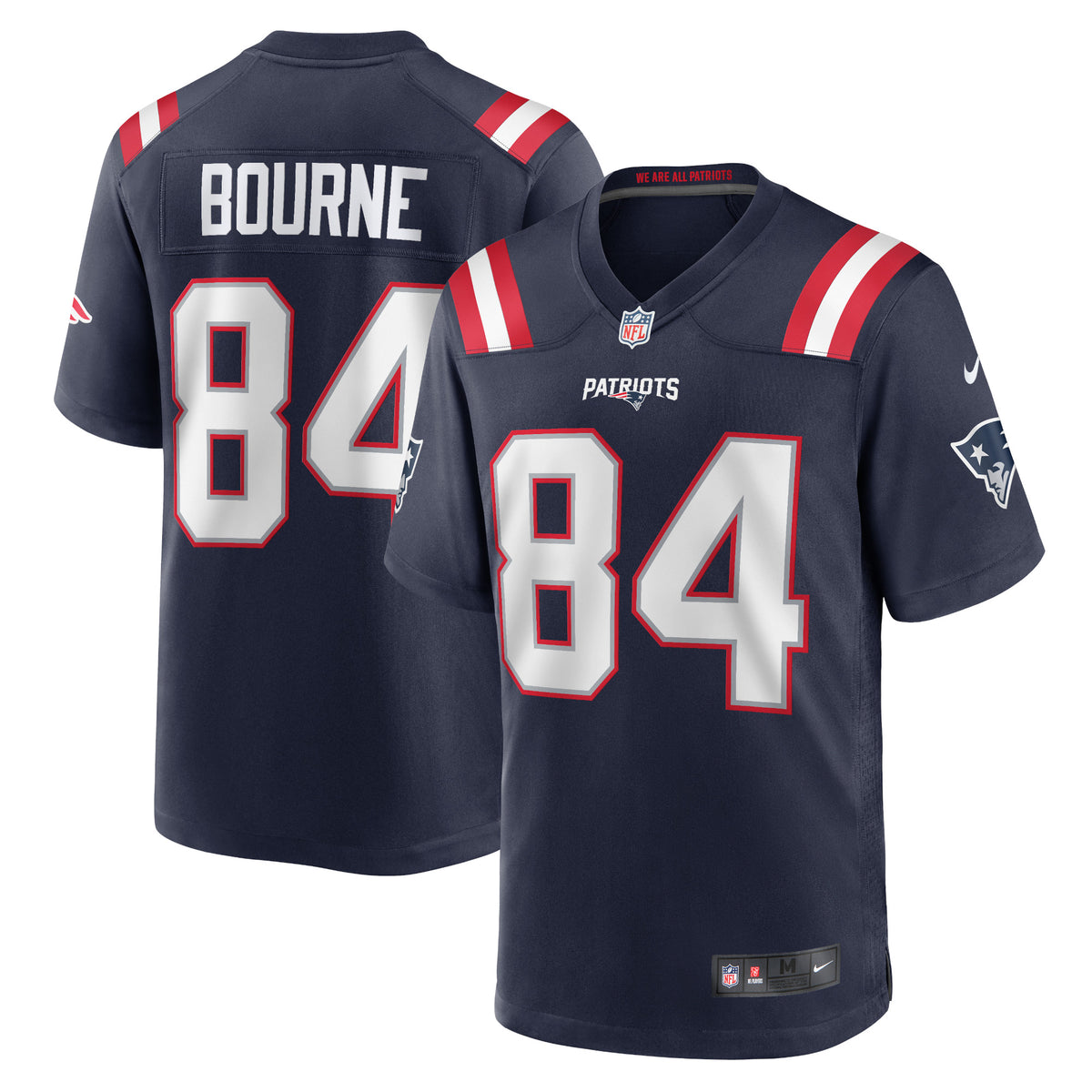 Kendrick Bourne New England Patriots Nike Game Jersey Navy