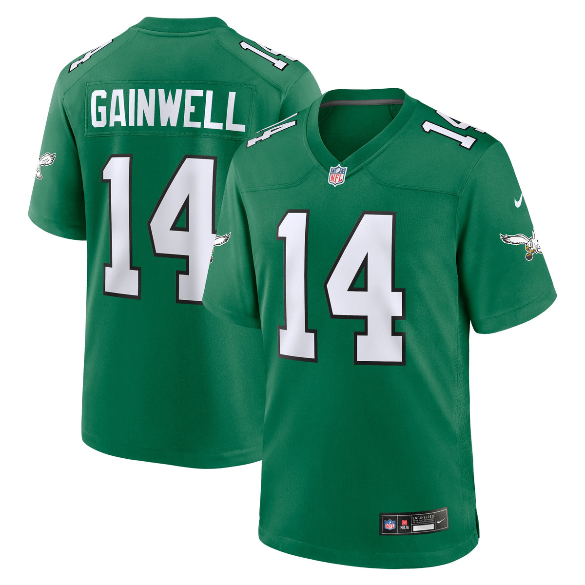 Kenneth Gainwell Philadelphia Eagles Nike Alternate Game Jersey Kelly Green