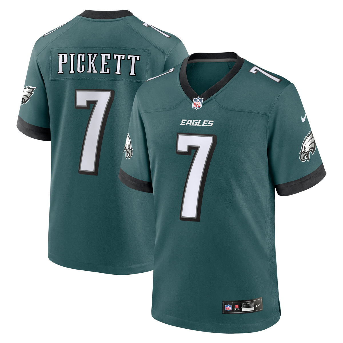 Kenny Pickett Philadelphia Eagles Nike Game Jersey Midnight Green