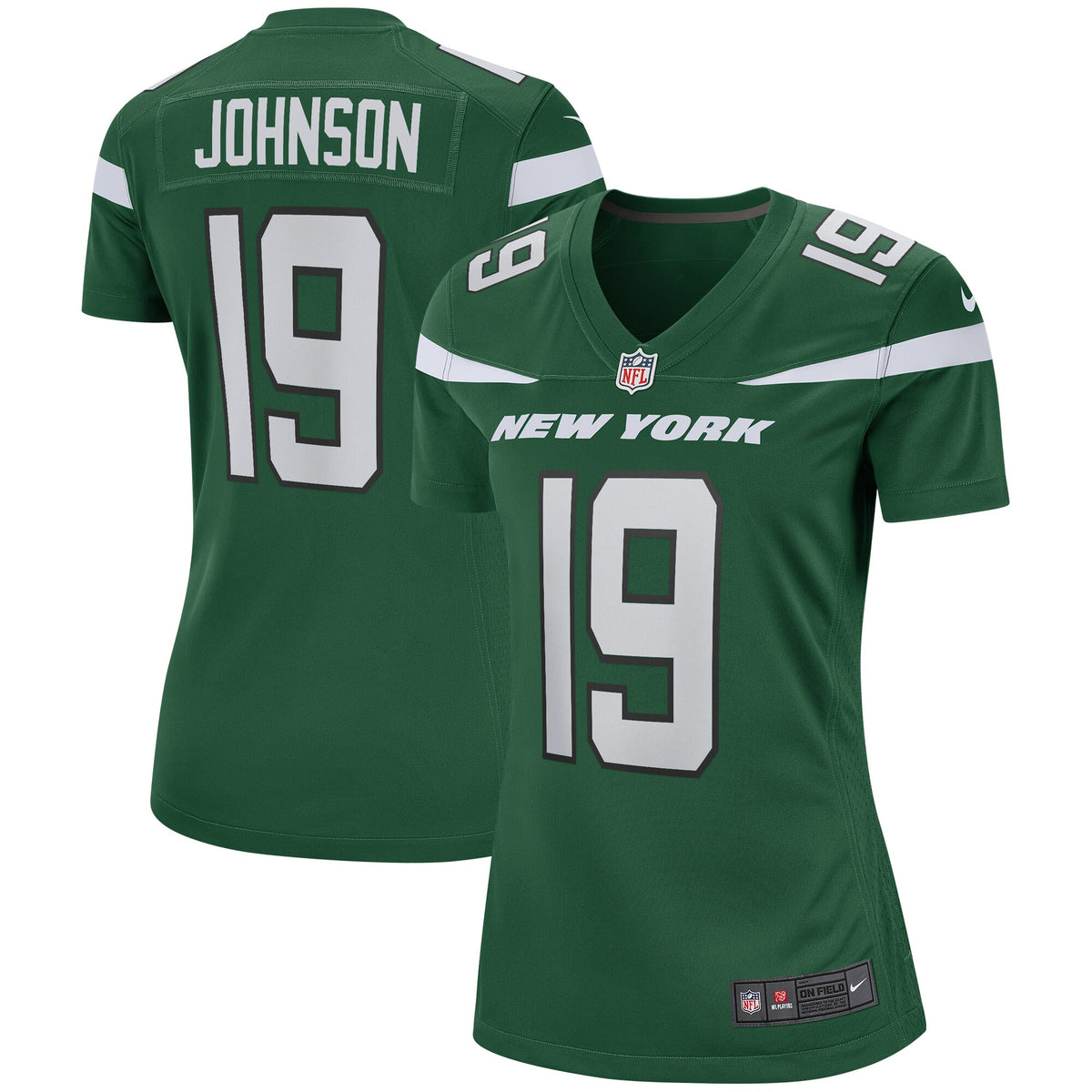 Keyshawn Johnson New York Jets Nike Women's Game Retired Player Jersey Gotham Green