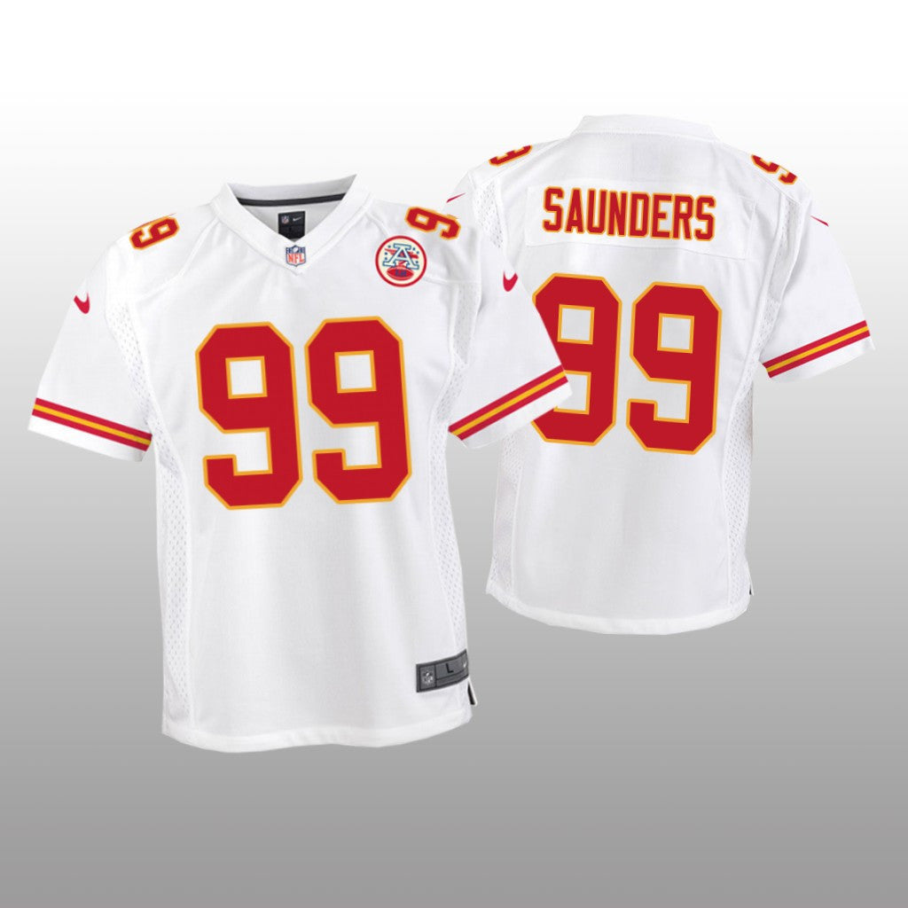 Khalen Saunders Kansas City Chiefs White Draft Game Jersey