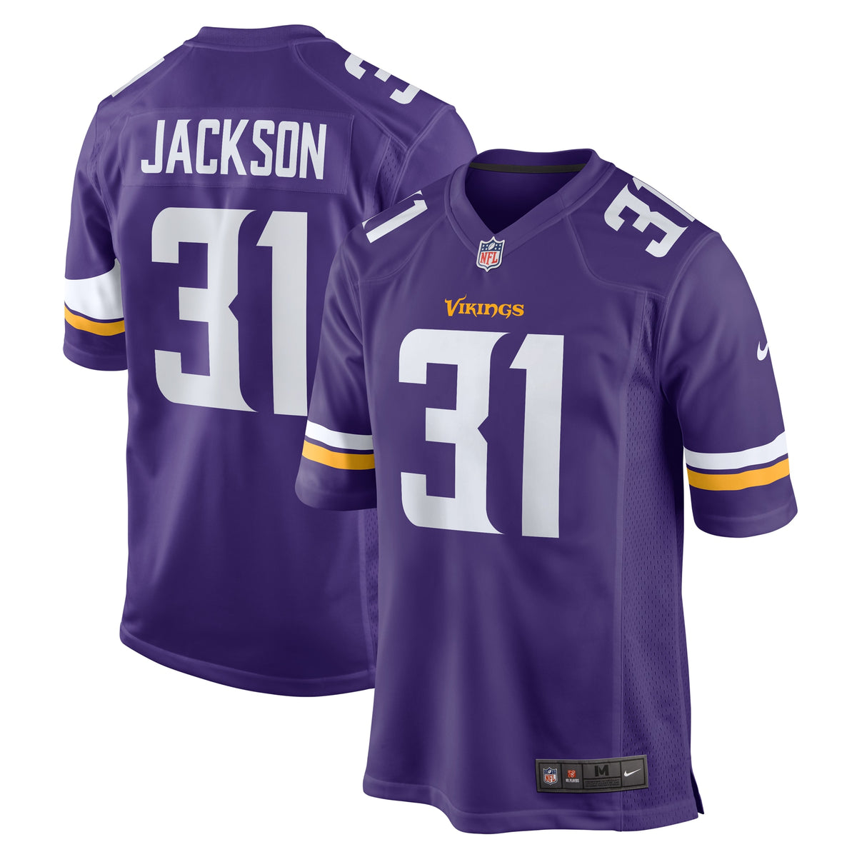 Khyree Jackson Minnesota Vikings Nike Game Jersey Purple