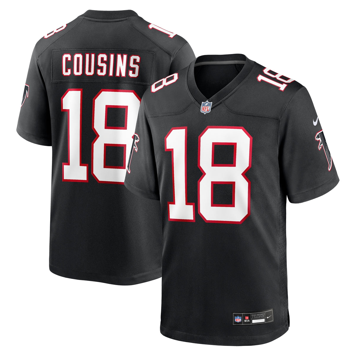 Kirk Cousins Atlanta Falcons Nike Alternate Game Player Jersey Black
