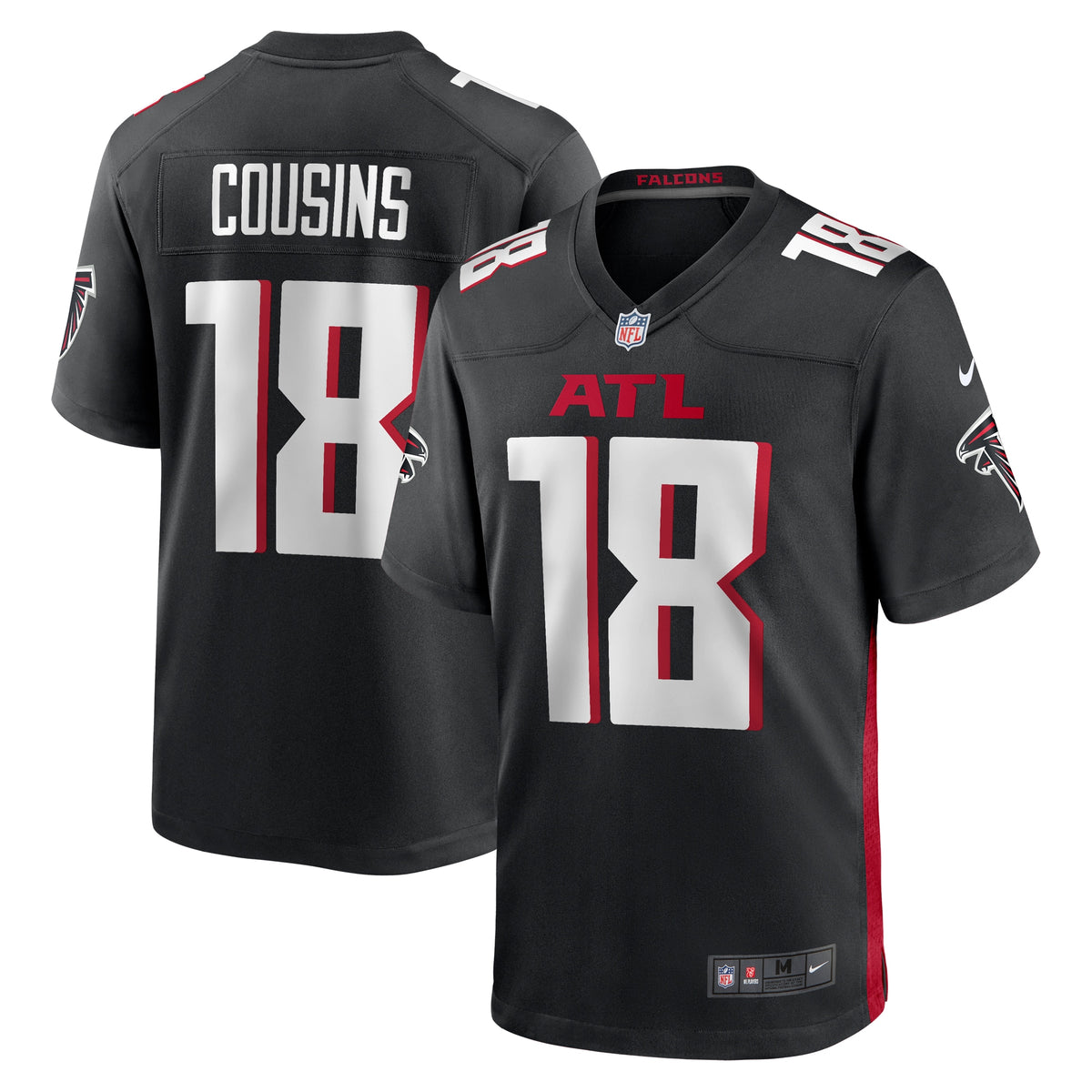 Kirk Cousins Atlanta Falcons Nike Youth Game Player Jersey Black