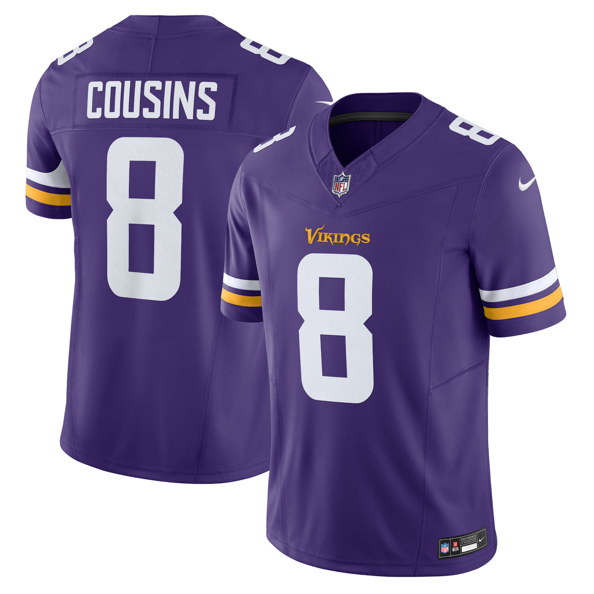 Kirk Cousins Minnesota Vikings Nike Vapor F.U.S.E. Limited Jersey Purple