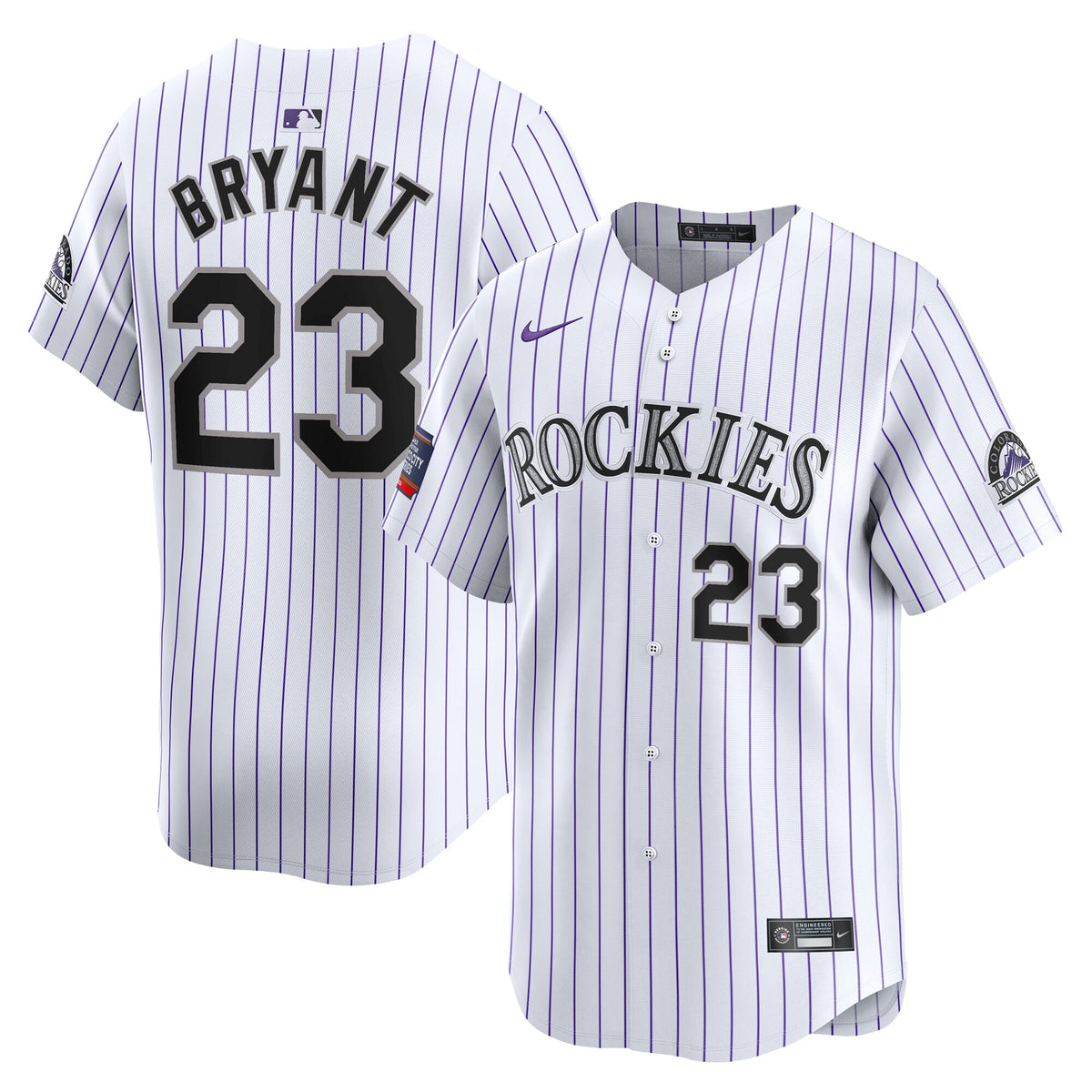 Kris Bryant Colorado Rockies Nike 2024 MLB World Tour Mexico City Series Home Limited Player Jersey White
