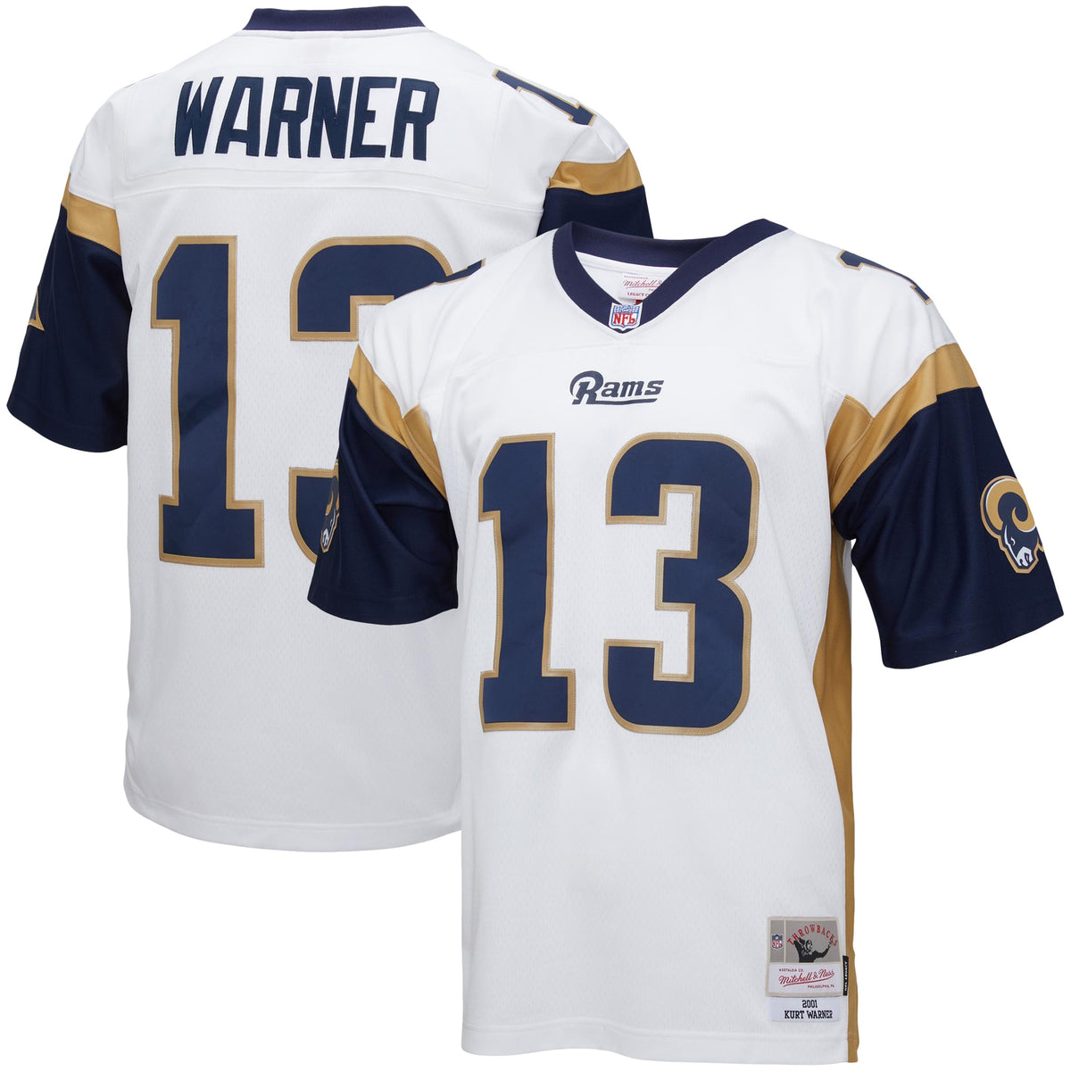 Kurt Warner Los Angeles Rams Mitchell Ness Legacy Replica Jersey White
