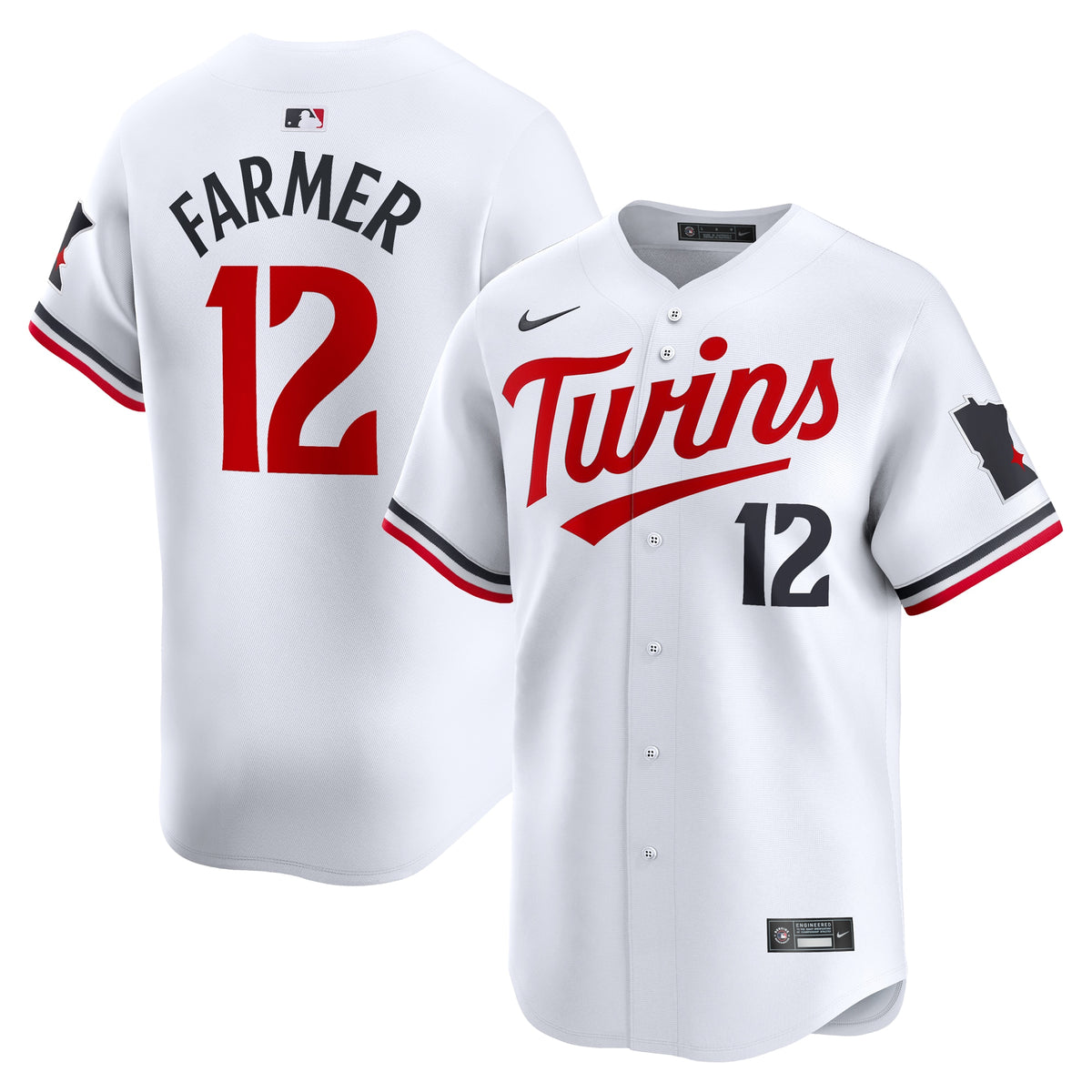 Kyle Farmer Minnesota Twins Nike Home Limited Player Jersey White