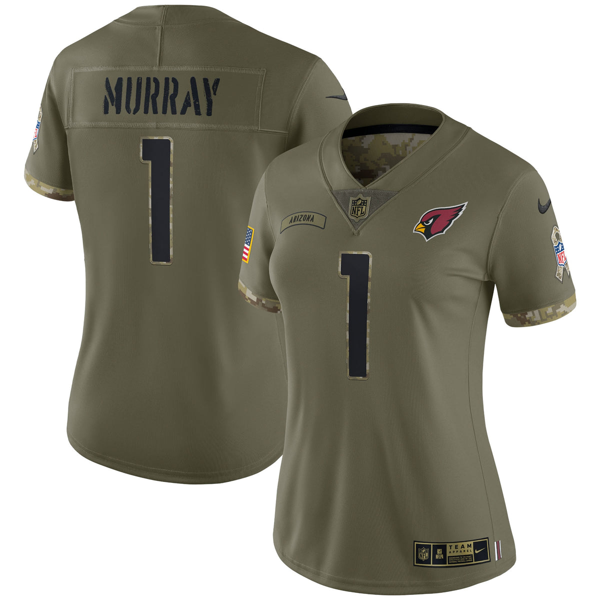 Kyler Murray Arizona Cardinals Nike Women's 2022 Salute To Service Limited Jersey Olive