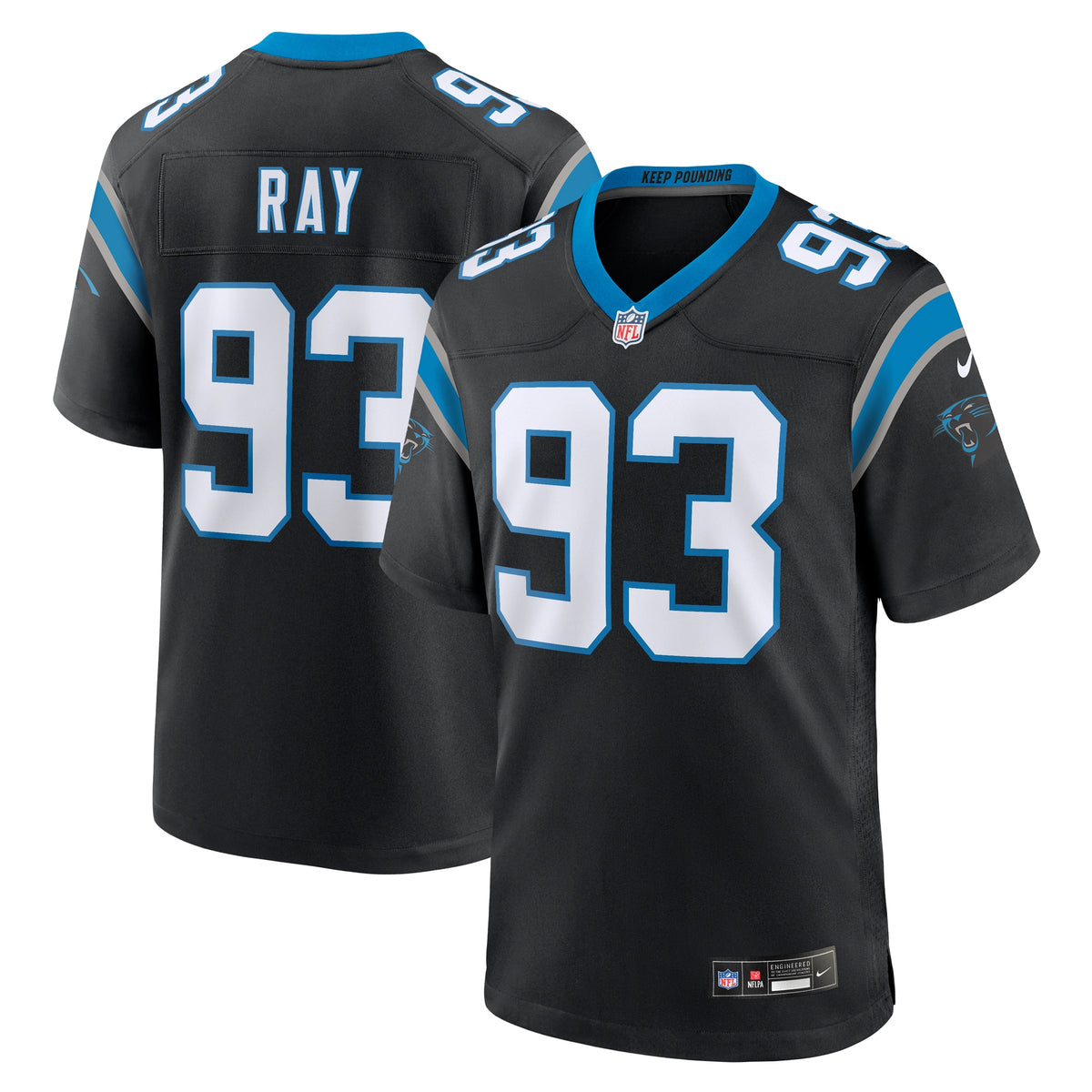 LaBryan Ray Carolina Panthers Nike Team Game Jersey Black