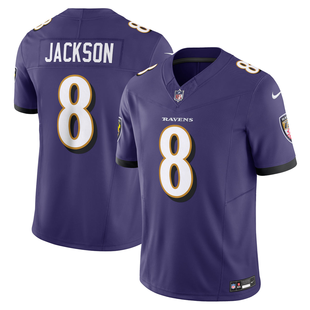 Lamar Jackson Baltimore Ravens Nike Vapor F.U.S.E. Limited Jersey Purple