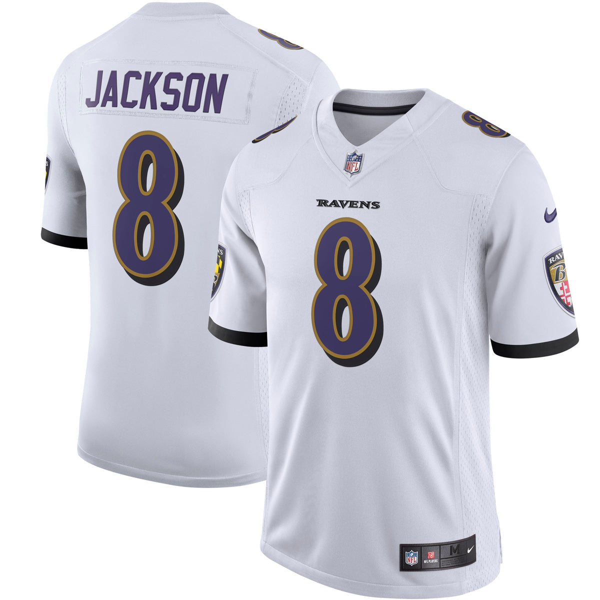 Lamar Jackson Baltimore Ravens Nike Vapor Limited Jersey White