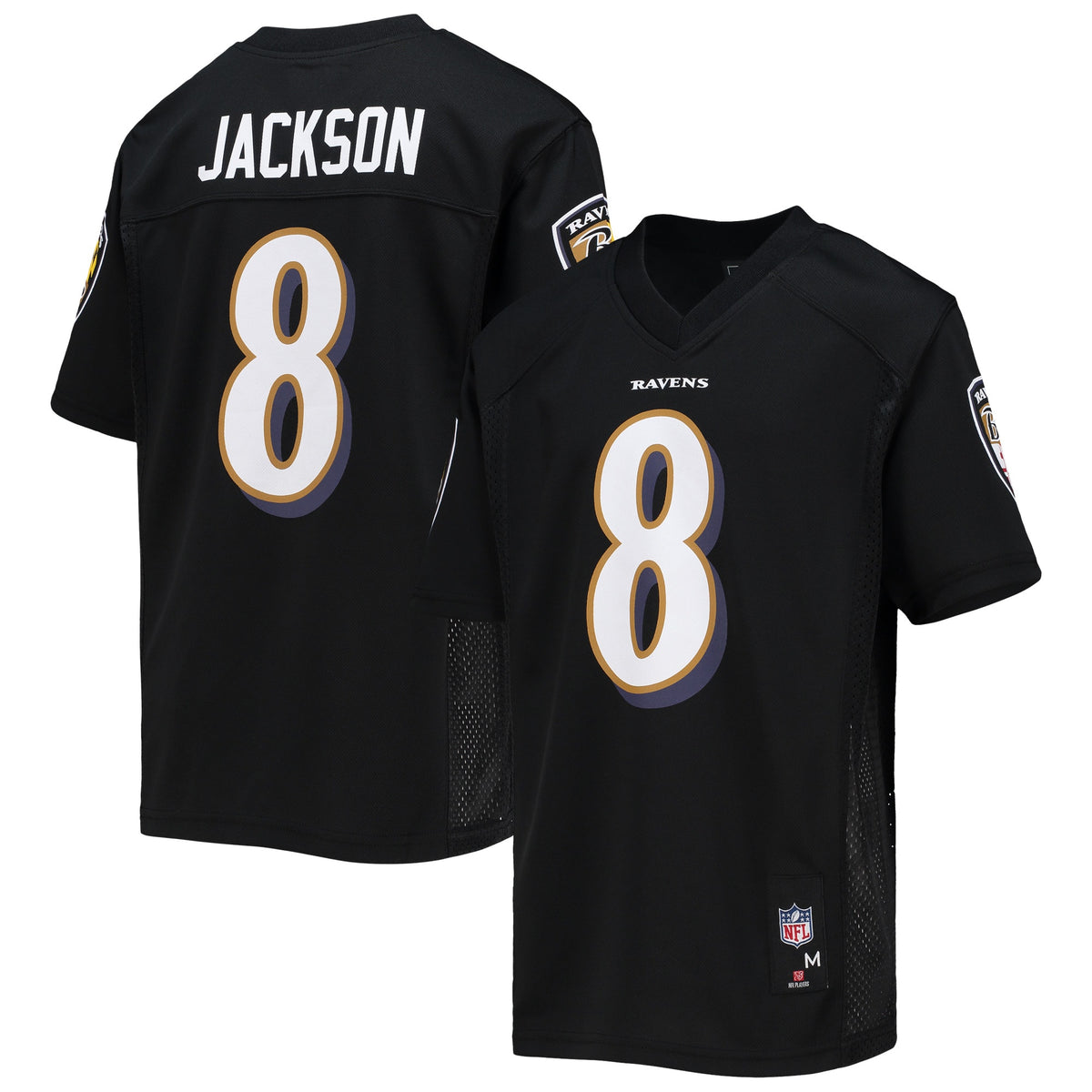 Lamar Jackson Baltimore Ravens Youth Replica Player Jersey Black