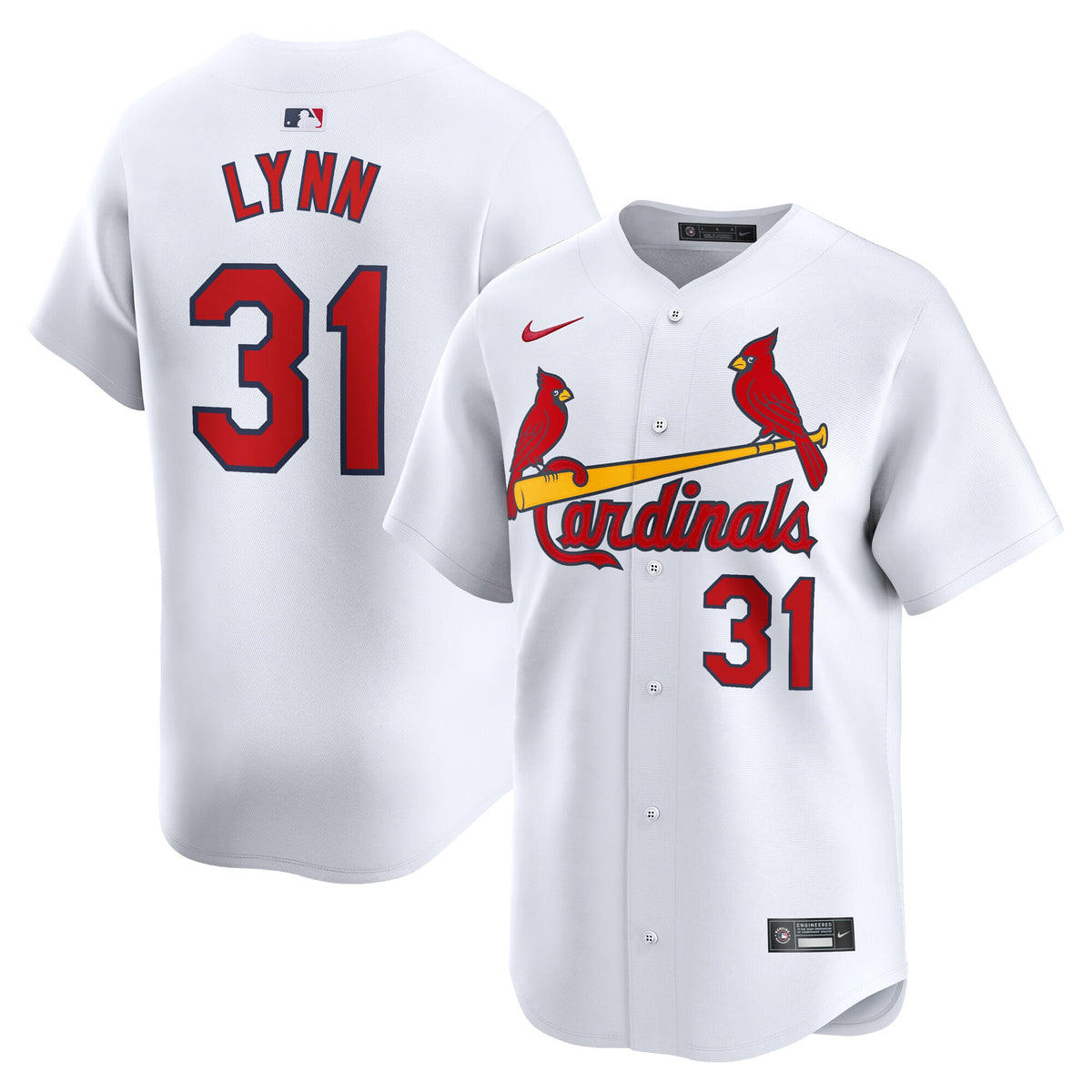 Lance Lynn St. Louis Cardinals Nike Home Limited Player Jersey White