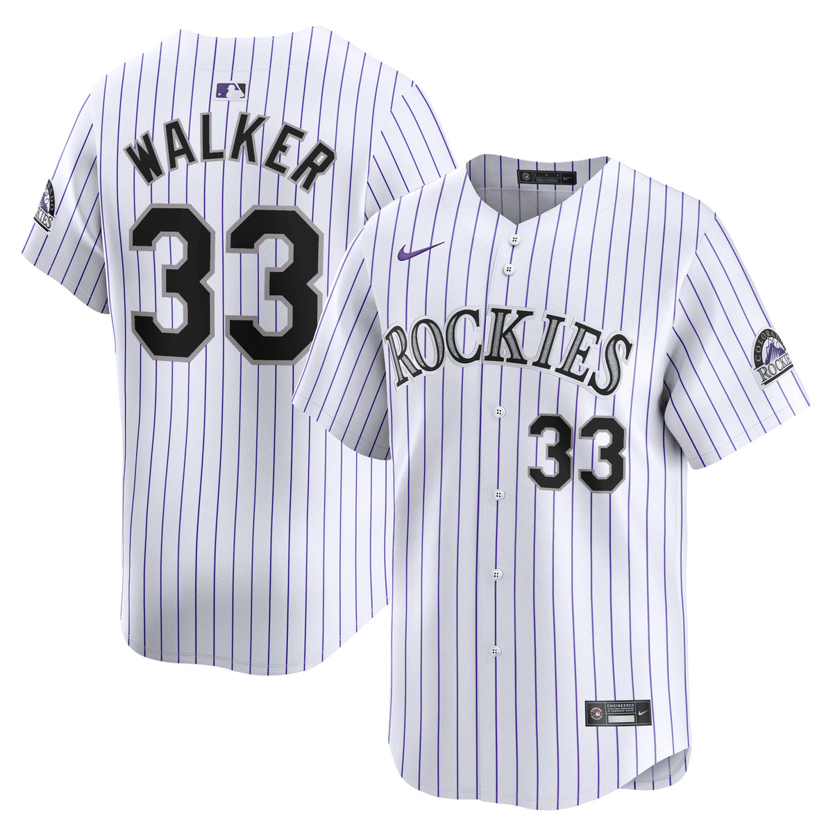 Larry Walker Colorado Rockies Nike Home Limited Player Jersey White