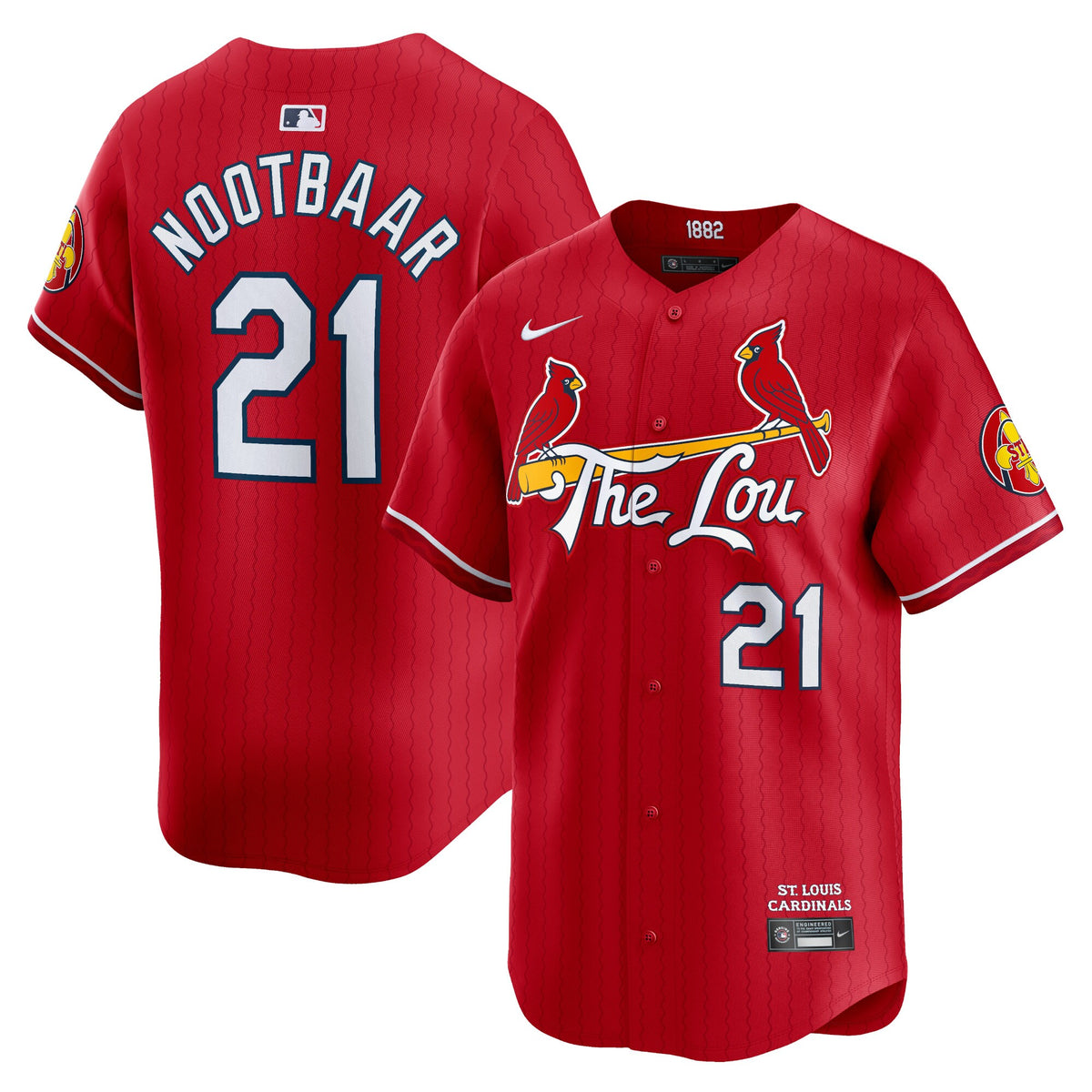 Lars Nootbaar St. Louis Cardinals Nike 2024 City Connect Limited Player Jersey Red