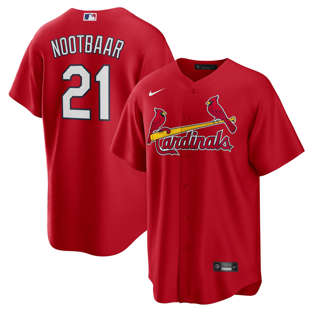 Lars Nootbaar St. Louis Cardinals Nike Big Tall Alternate Replica Player Jersey Red