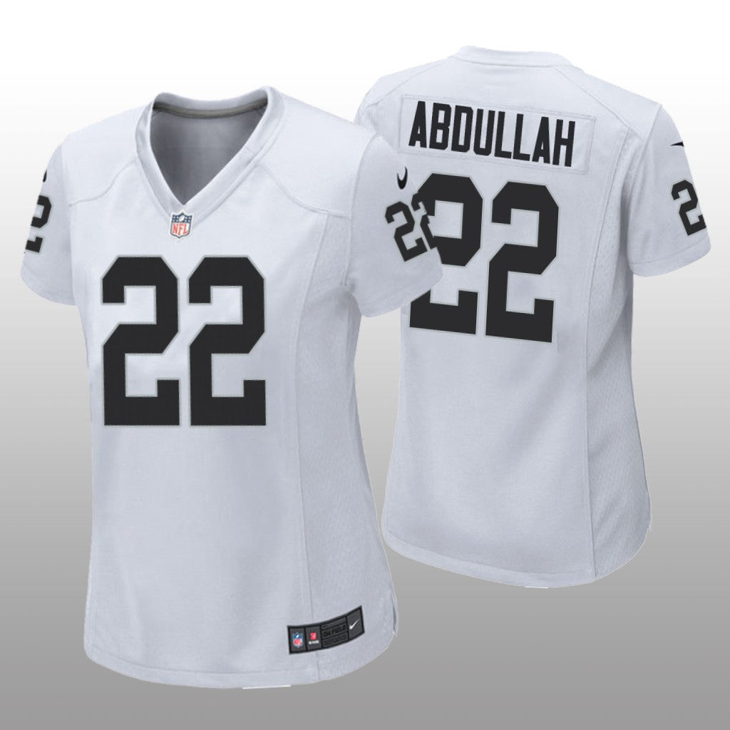 Las Vegas Raiders Ameer Abdullah White Jersey Game Women's