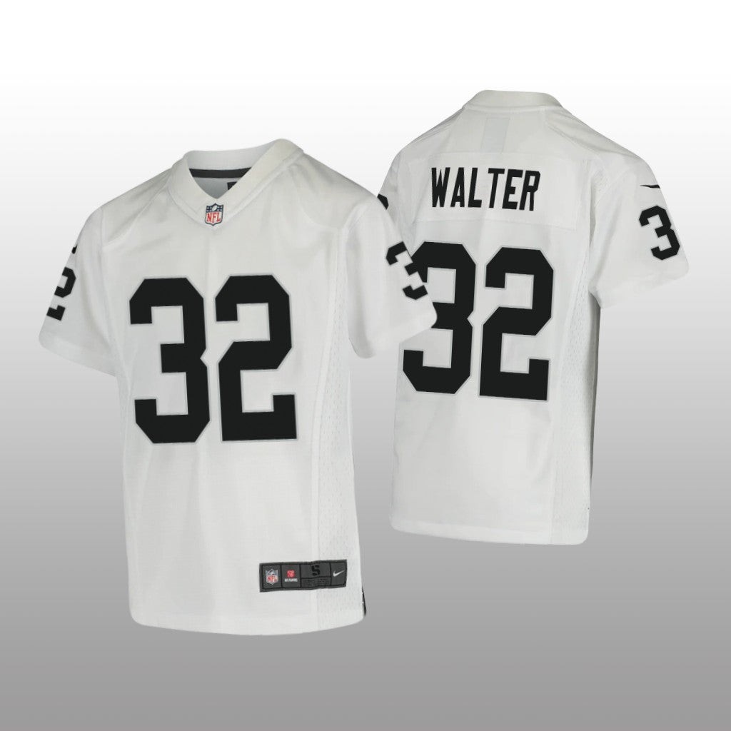 Las Vegas Raiders Austin Walter White Jersey Game Youth
