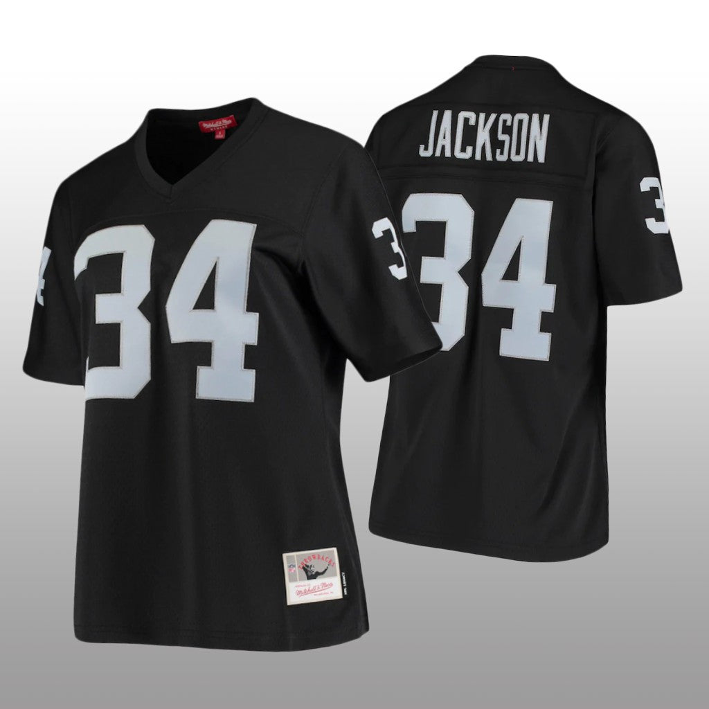 Las Vegas Raiders Bo Jackson Black Jersey 1988 Legacy Women's